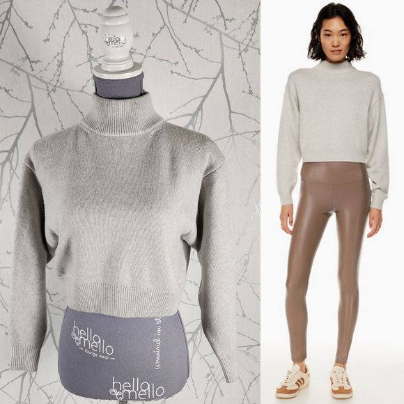 Wilfred Free 100% Merino Wool Mockneck Harper Sweater - Picture 1 of 4